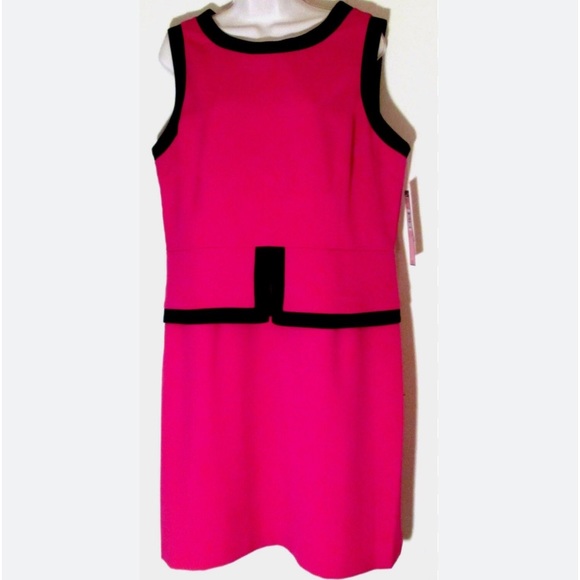 VOIR VOIR Pink Sleeveless Peplum Dress NWT - Picture 1 of 15